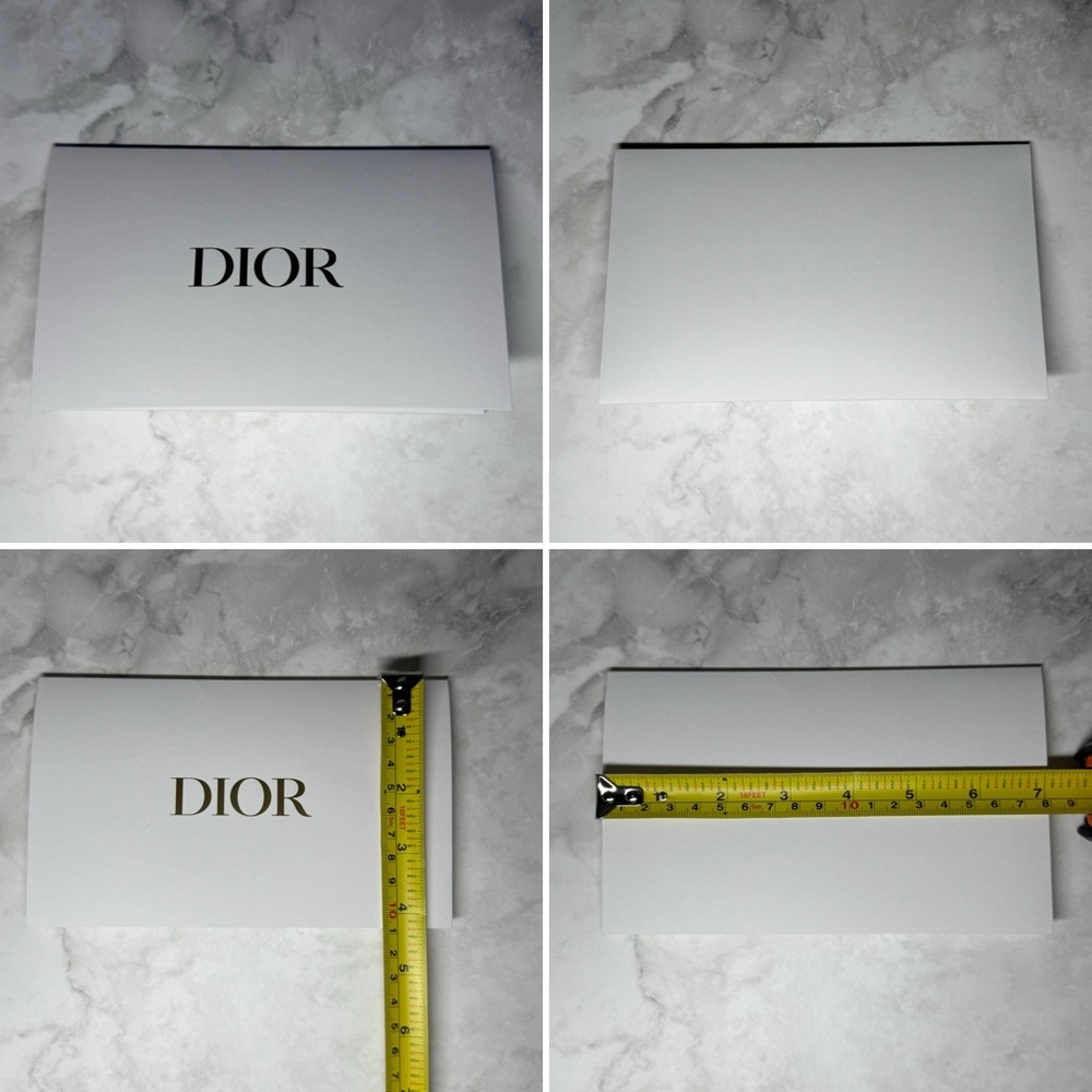 Dior | Gift Bag & Envelope Set | White/Gold - Picture 10 of 10